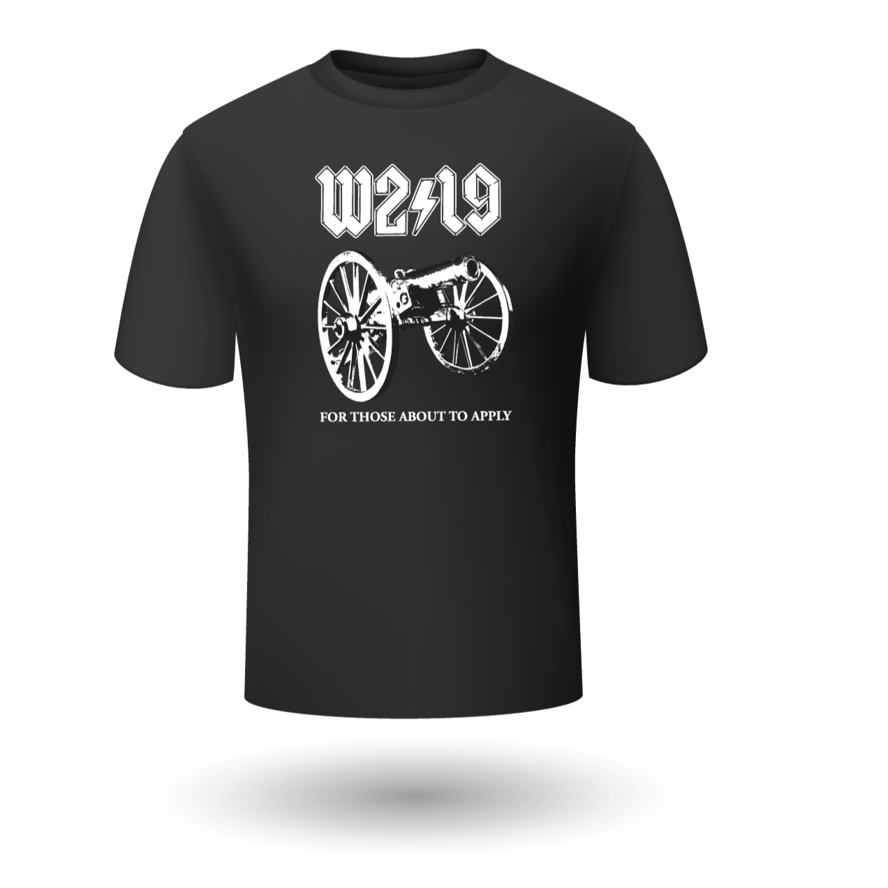 W2/19 For Those About To Apply | Dark Gray Short Sleeve T-Shirt