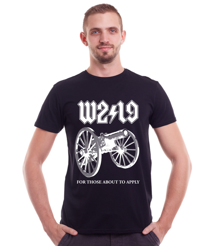 W2/19 For Those About To Apply | Dark Gray Short Sleeve T-Shirt