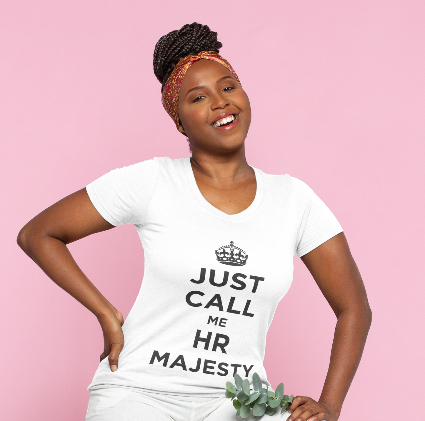 Just Call Me HR Majesty | White Short Sleeve T-Shirt