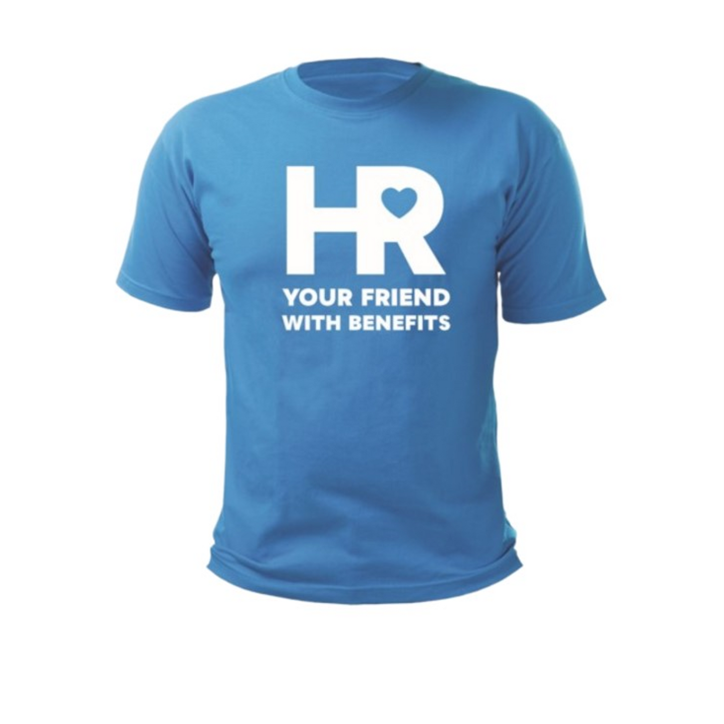 HR Your Friend With Benefits | Heathered Royal Blue Short Sleeve T-Shirt